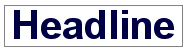 Headline in a box